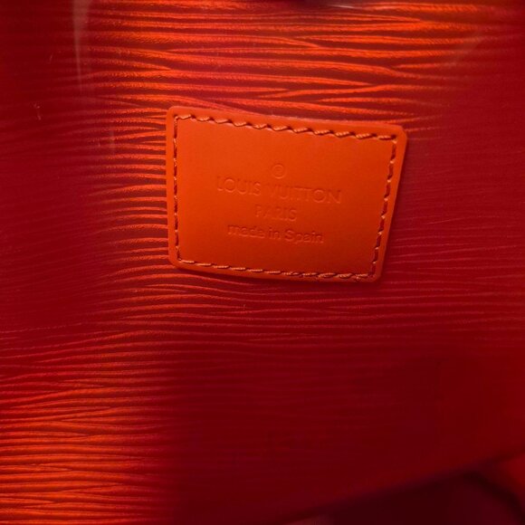 Louis Vuitton Orange Baja Lagoon Bay Plage Epi Clear Tote - Picture 3 of 9